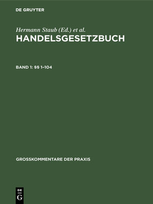 cover image of §§ 1–104